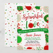 Kerstkerstfeest Baby Sprinkle Uitnodiging Baby (Voorkant / Achterkant)