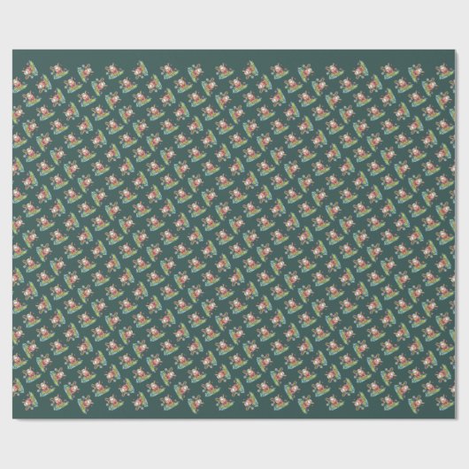 Kerstkerstfeest Cadeaupapier (Vlak)