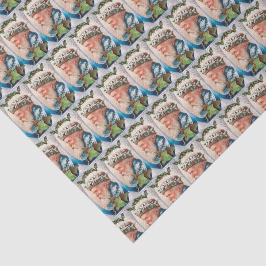 kerstkerstfeestdag met feestelijke kerst tissuepapier (Detail)