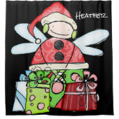 Kerstkerstgordijn Douchegordijn (Voorkant)