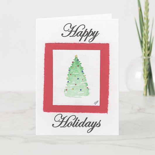 kerstkerstkaart kaart (Voorkant)