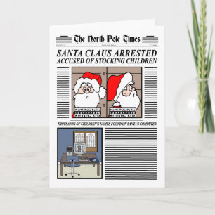 Kerstkerstkaart met kerstcadeau feestdagen kaart