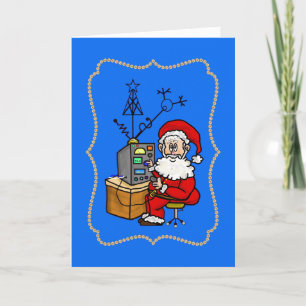 Kerstkerstkaart voor de kerstman kaart