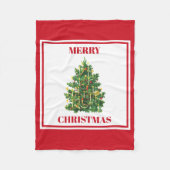 Kerstkerstkerstboom Fleece Deken (Voorkant)