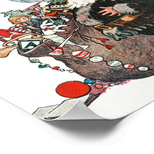 Kerstkerstkerstfeestdag Poster (Hoek)