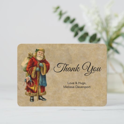 kerstkerstkerstkerstbeklag bedankkaart (Staand voorkant)