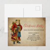 kerstkerstkerstkerstbeklag uitnodiging briefkaart (Voorkant / Achterkant)