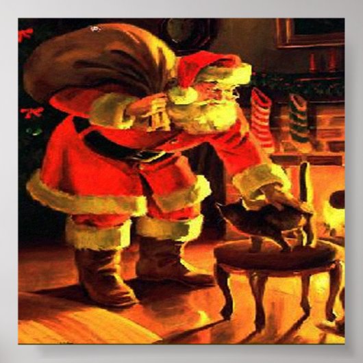 Kerstkerstkerstkerstdruk afdrukken poster (Voorkant)