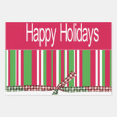 Kerstkerstkerstkerstfeestdag Prettige feestdagen Inpakpapier Vel (Voorkant)