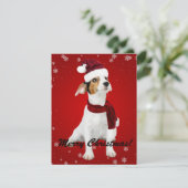 Kerstkerstkerstkersthond Feestdagenkaart (Staand voorkant)