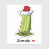 kerstkerstkerstkerstkaartje sticker (Vel)