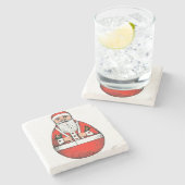 kerstkerstkerstkerstkerst met Roly Poly Stenen Onderzetter (Zijkant)