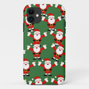 Kerstkerstkerstkerstkerstbehangpapier iPhone 11 Hoesje