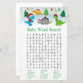 Kerstkerstkerstkerstkerstdinosaurus Baby shower Wo (Voorkant / Achterkant)