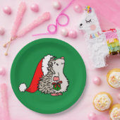 Kerstkerstkerstkerstkerstegel Papieren Bordje (Feest)