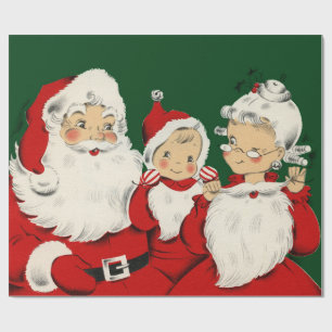 Kerstkerstkerstkerstkerstfamilie Cadeaupapier