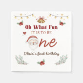 Kerstkerstkerstkerstkerstfeestdag Servet (Voorkant)