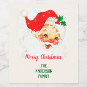 kerstkerstkerstkerstkerstkerstbeker wijn etiket (Enkel label)