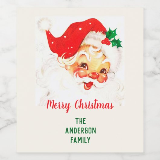  kerstkerstkerstkerstkerstkerstbeker wijn etiket (Enkel label)