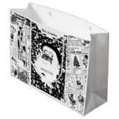 kerstkerstkerstkerstkerstkerstcadeau voor kranten large cadeauzakje (Achterkant Gekanteld)