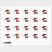 Kerstkerstkerstkerstkerstkersthat Ronde Sticker (Vel)