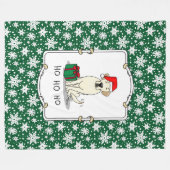 Kerstkerstkerstkerstkerstkerstkerstbeker labrador  fleece deken (Voorkant (Horizontaal))