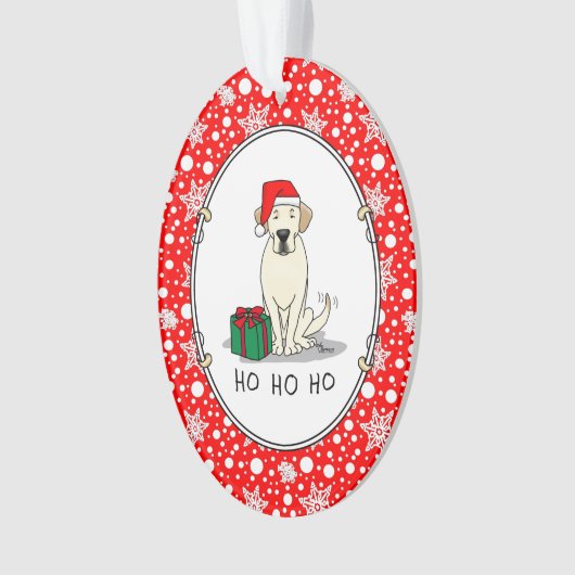 Kerstkerstkerstkerstkerstkerstkerstbeker labrador ornament (voorkant)