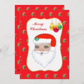 kerstkerstkerstkerstkerstkerstkerstkaart met platt feestdagenkaart (Voorkant / Achterkant)