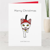 Kerstkerstkerstkerstkerstkerstkerstkerstkat met ca kaart (Voorkant)