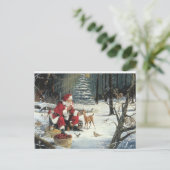 Kerstkerstkerstkerstkerstkerstkerstkerstkerstfeest Briefkaart (Staand voorkant)