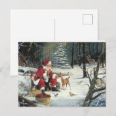 Kerstkerstkerstkerstkerstkerstkerstkerstkerstfeest Briefkaart (Voorkant / Achterkant)