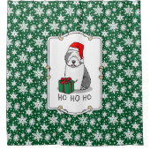 Kerstkerstkerstkerstkerstkerstkerstkerstkerstkerst Douchegordijn (Voorkant)