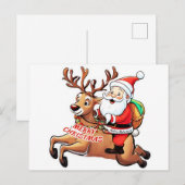 Kerstkerstkerstkerstkerstkerstkerstkerstkerstkerst Feestdagenkaart (Voorkant / Achterkant)