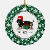 Kerstkerstkerstkerstkerstkerstkerstkerstkerstkerst Keramisch Ornament (Voorkant)