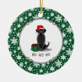 Kerstkerstkerstkerstkerstkerstkerstkerstkerstkerst Keramisch Ornament (Voorkant)