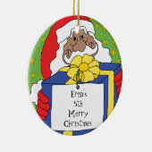 Kerstkerstkerstkerstkerstkerstkerstkerstkerstkerst Keramisch Ornament (Rechts)