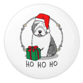 Kerstkerstkerstkerstkerstkerstkerstkerstkerstkerst Keramische Knop (Voorkant)