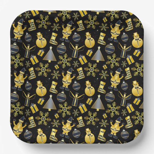 kerstkerstkerstkerstkerstkerstkerstkerstkerstkerst papieren bordje (Voorkant)