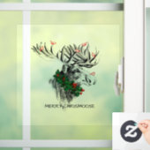 Kerstkerstkerstkerstkerstkerstkerstkerstkerstkerst Raamsticker (Huis)