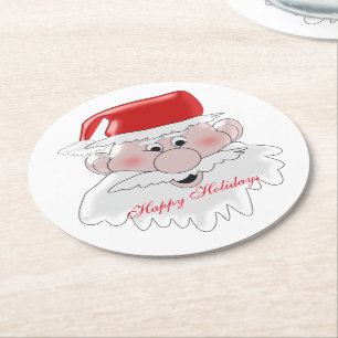 Kerstkerstkerstkerstkerstkerstkerstkerstkerstkerst Ronde Kartonnen Onderzetter