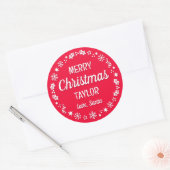 Kerstkerstkerstkerstkerstkerstkerstkerstkerstkerst Ronde Sticker (Envelop)