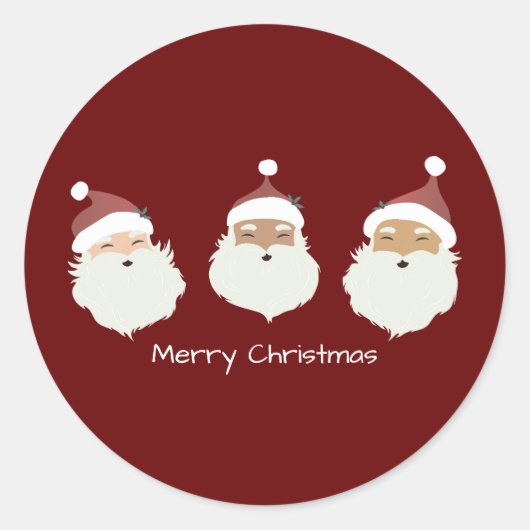 Kerstkerstkerstkerstkerstkerstkerstkerstkerstkerst Ronde Sticker (Voorkant)