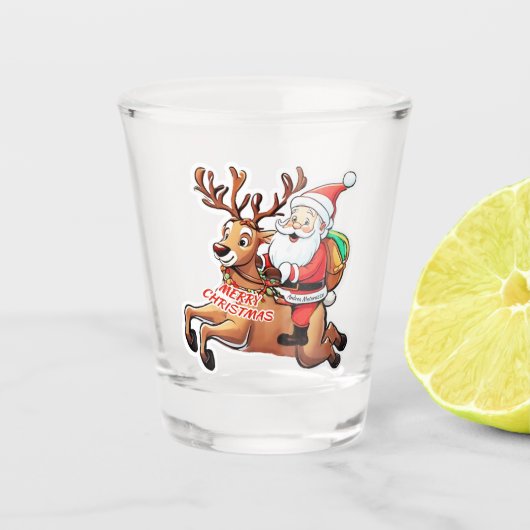 Kerstkerstkerstkerstkerstkerstkerstkerstkerstkerst Shot Glas (Voorkant)