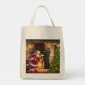 Kerstkerstkerstkerstkerstkerstkerstkerstkerstkerst Tote Bag (Achterkant)