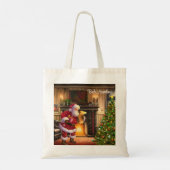 Kerstkerstkerstkerstkerstkerstkerstkerstkerstkerst Tote Bag (Achterkant)
