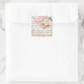 kerstkerstkerstkerstkerstkerstkerstkerstkerstkerst vierkante sticker (Tas)