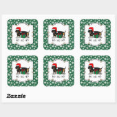 Kerstkerstkerstkerstkerstkerstkerstkerstkerstkerst Vierkante Sticker (Vel)