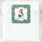 Kerstkerstkerstkerstkerstkerstkerstkerstkerstkerst Vierkante Sticker (Tas)