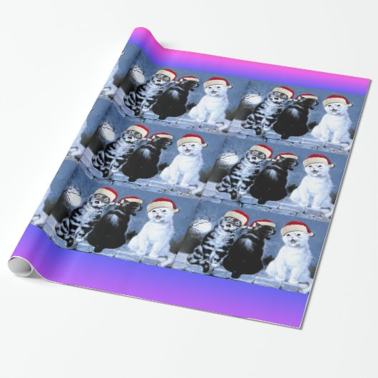 kerstkerstkerstkerstkerstkerstkerstkerstkerstkoor cadeaupapier (Uitgerold)