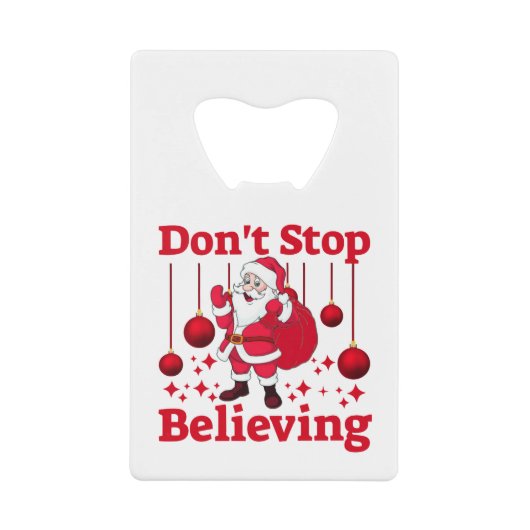 Kerstkerstkerstkerstkerstkerstkerstkerstkerstman B Kredietkaart Flessenopener (Voorkant)